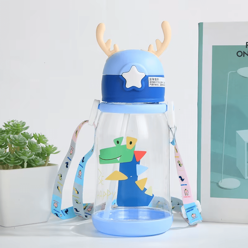 Gourde Enfant Anti-Fuite Bleu