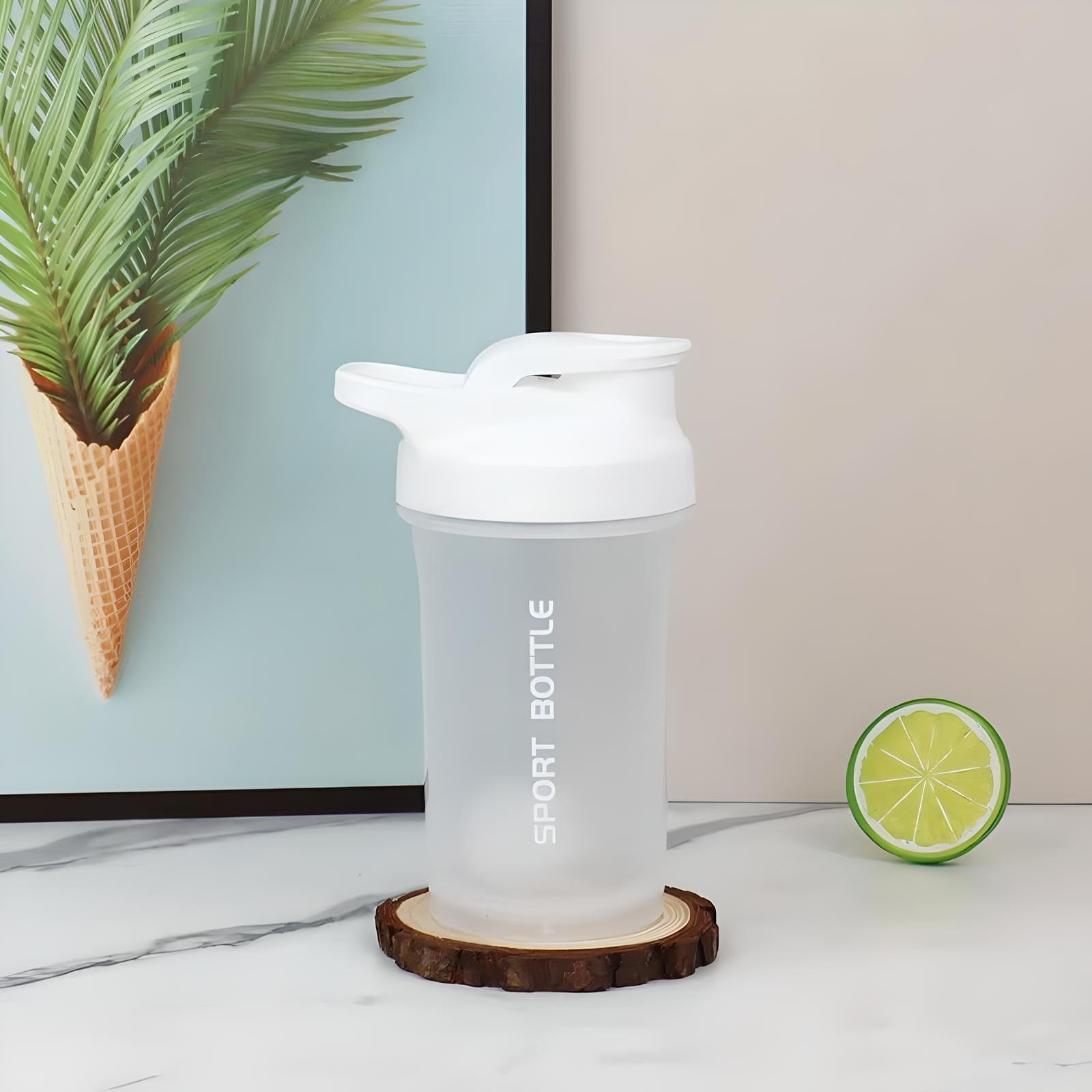 Gourde 300ML Shaker Blanc