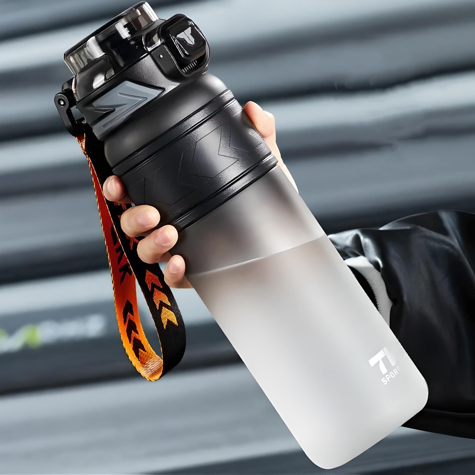 Gourde Filtrante Sport 0.6L / Noir/Gris