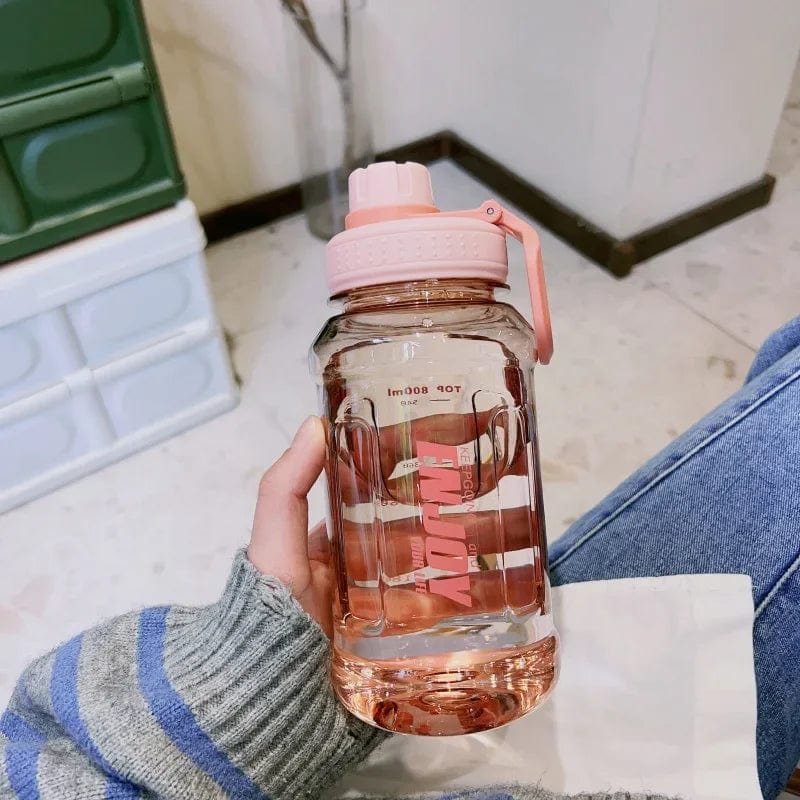 Gourde Transparente 1L Rose